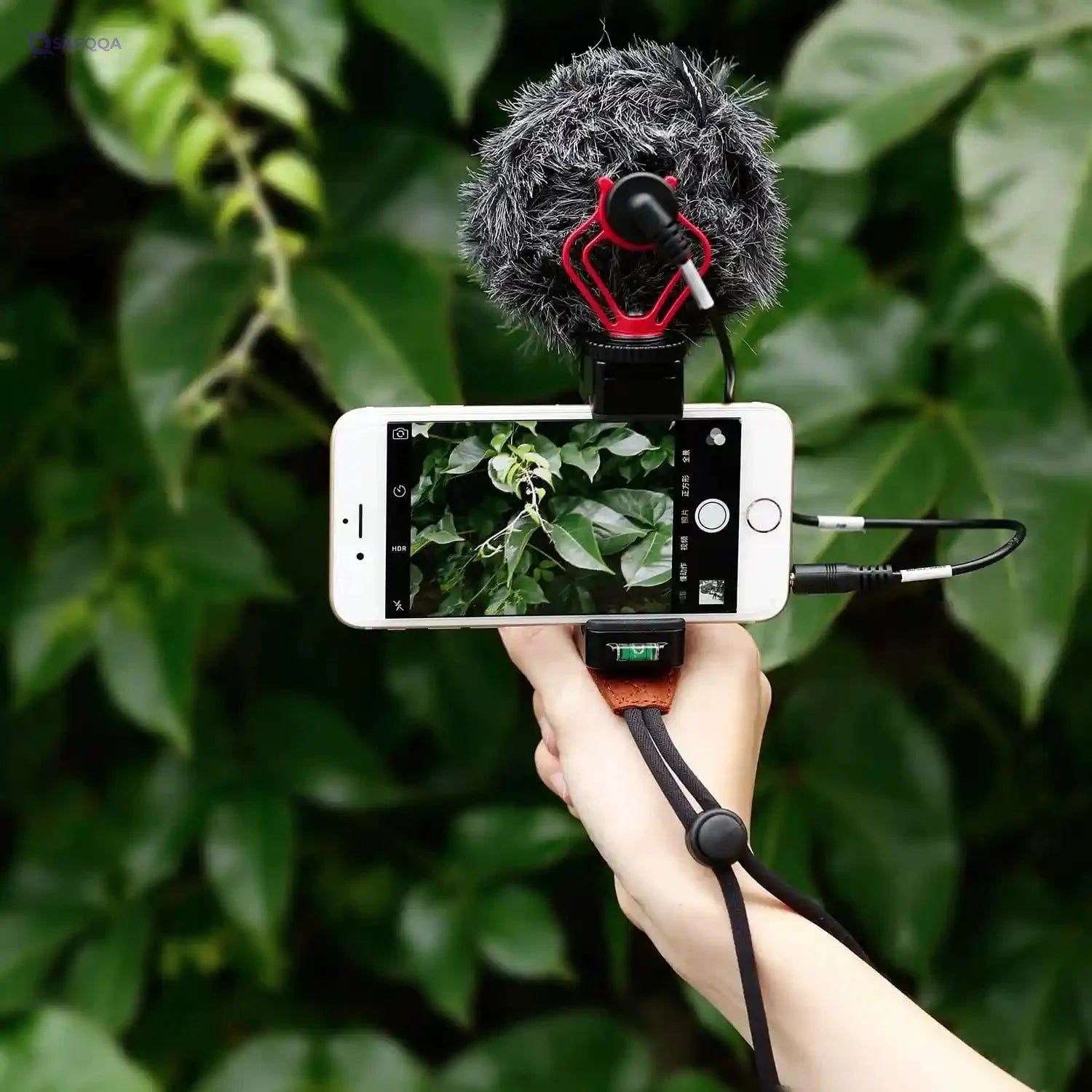BOYA by-MM1 On-Camera Shotgun Microphone for iPhone, Android Smartphones, DSLR Cameras Camcorders - Battery-Free Camera Microphone Vlog Video Mic - Safqqa Egypt