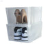 Snips, Set of 2 Shoes Rack, Shoes Organiser, Space Saving Shoe Boxes 37 x 27.7 x 25.7 cm,Made in Italy - Safqqa