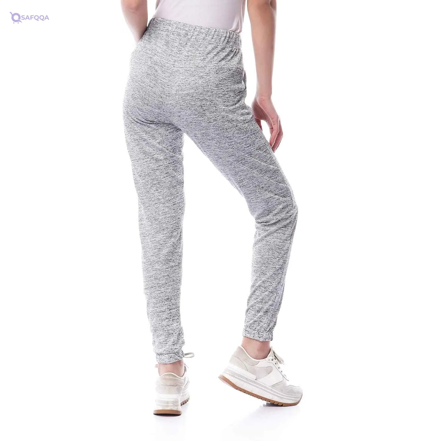 Jamila Women Side Pocket Drawstring Cuffed Cotton Sweatpants - Safqqa Egypt