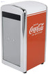 TableCraft Coca-Cola Salt and Pepper Shaker Set with Chrome Plated Metal Rack Small - Safqqa