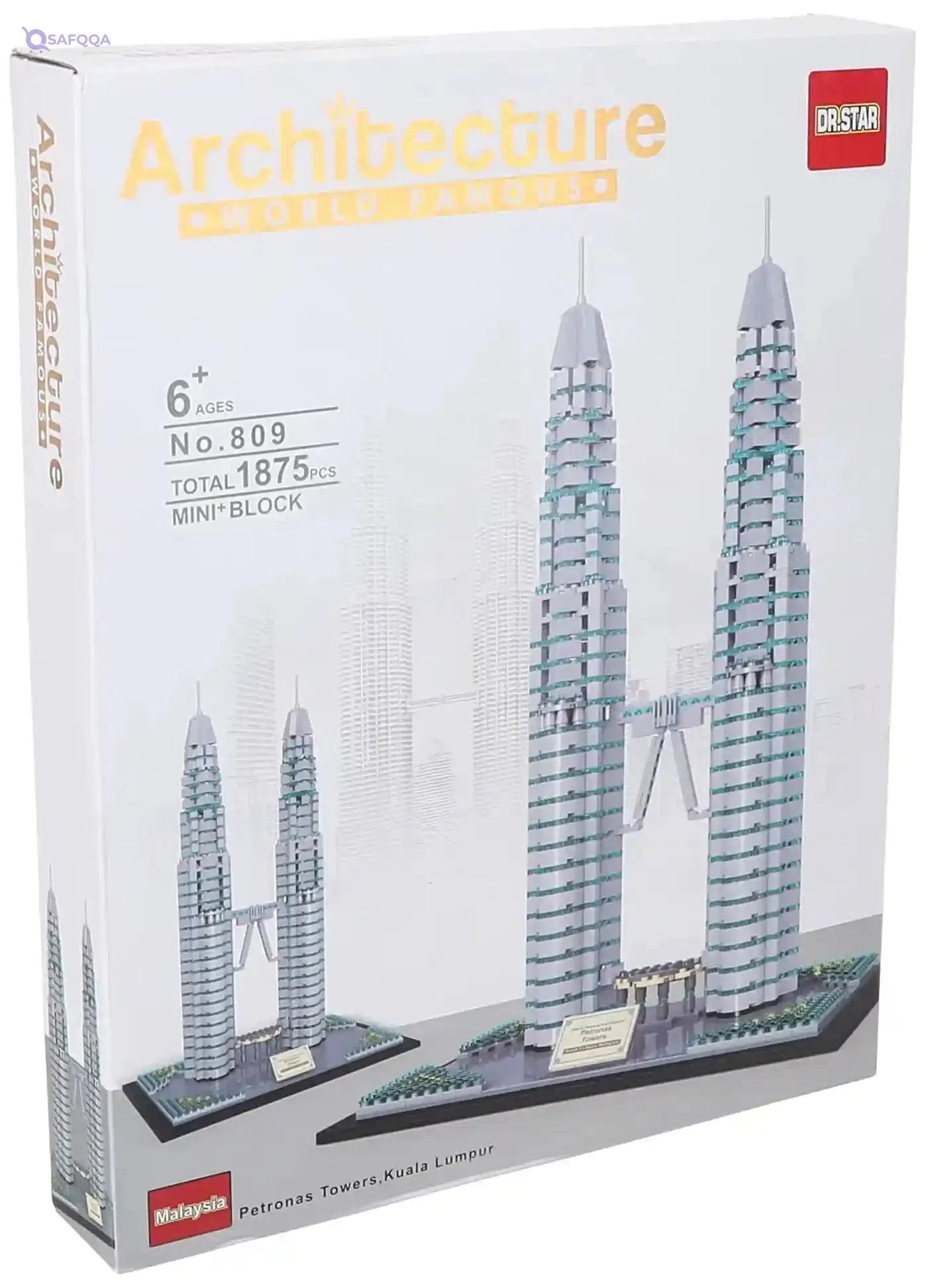 Architecture Petronas Tower for Unisex - 1875 Pieces - Safqqa Egypt
