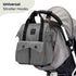 TEKNUM Double Baby Stroller Pram + Diaper Bag wt Stroller Hooks & Changing Mat + Pouch Wide Seat and Canopy Big Basket 5 Point Seat Belt Cushioned Seat (6-36 Months ) -Dark Grey - Safqqa