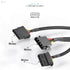 KabelDirekt 828 0.3m 30cm 4-pin Molex to 2x Y-cable black - Safqqa Egypt