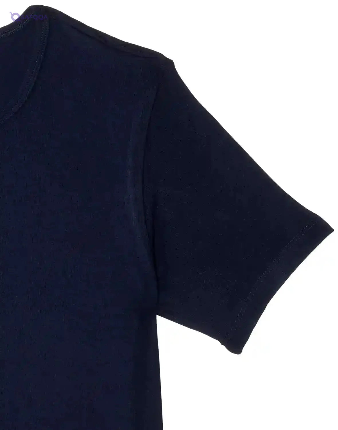 Cool Plain Short Sleeve Round Neck Undershirt for Men - Safqqa