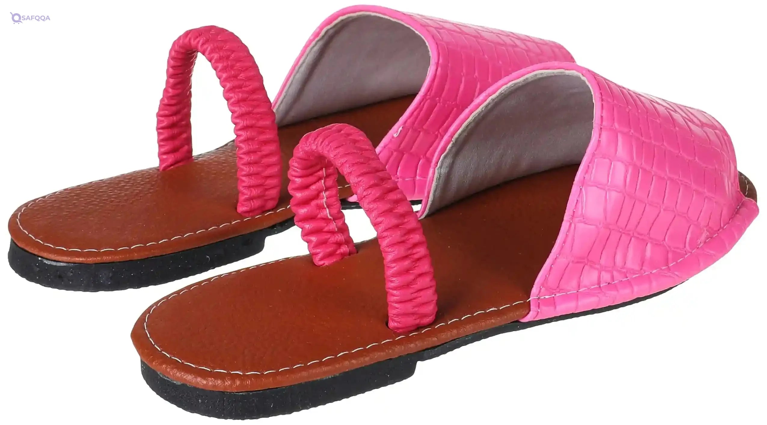 OX womens OX Faux Leather Slides For Women OX1036 Flip-Flop - Safqqa Egypt