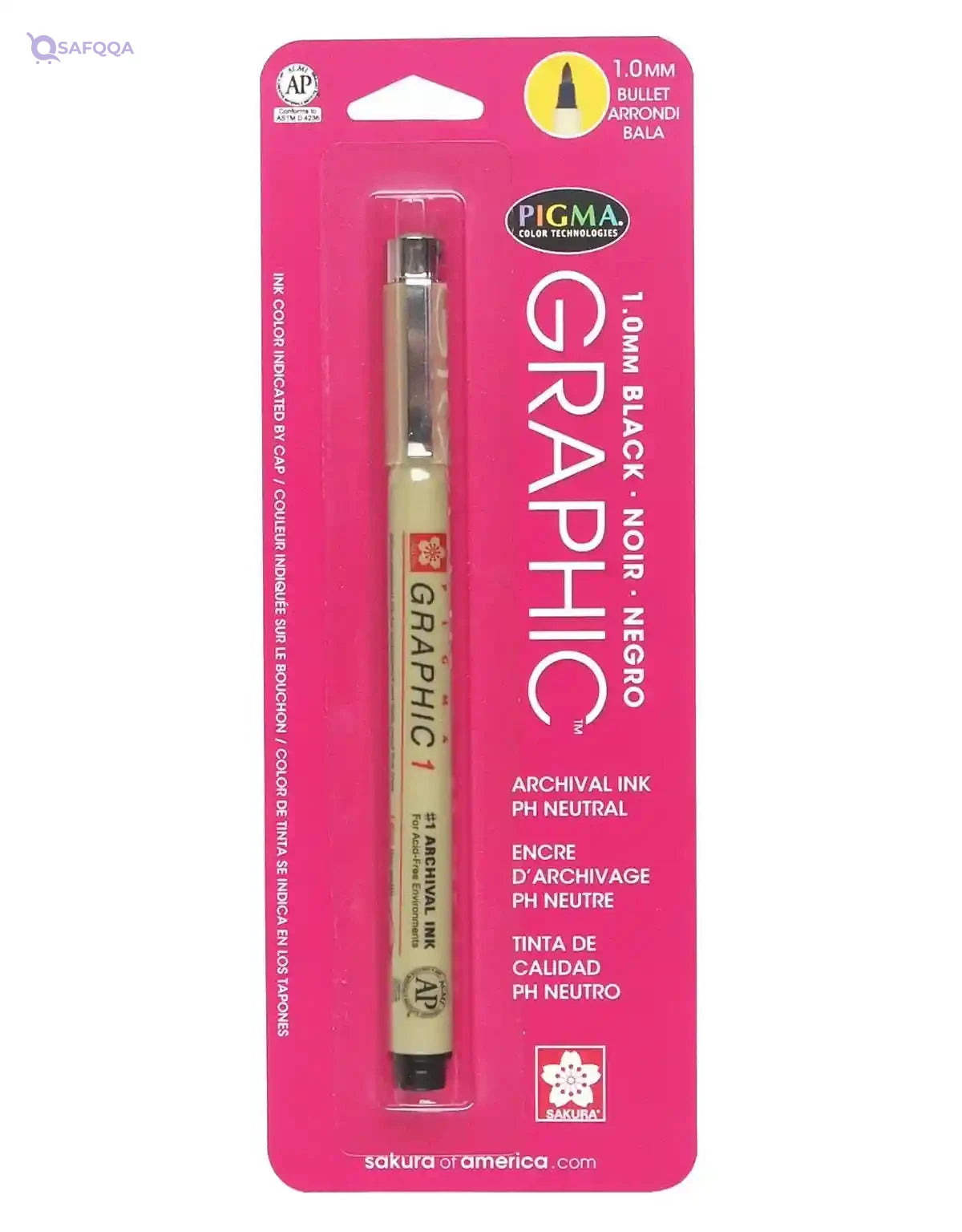 Sakura Pens , 1-mm, Black - Safqqa