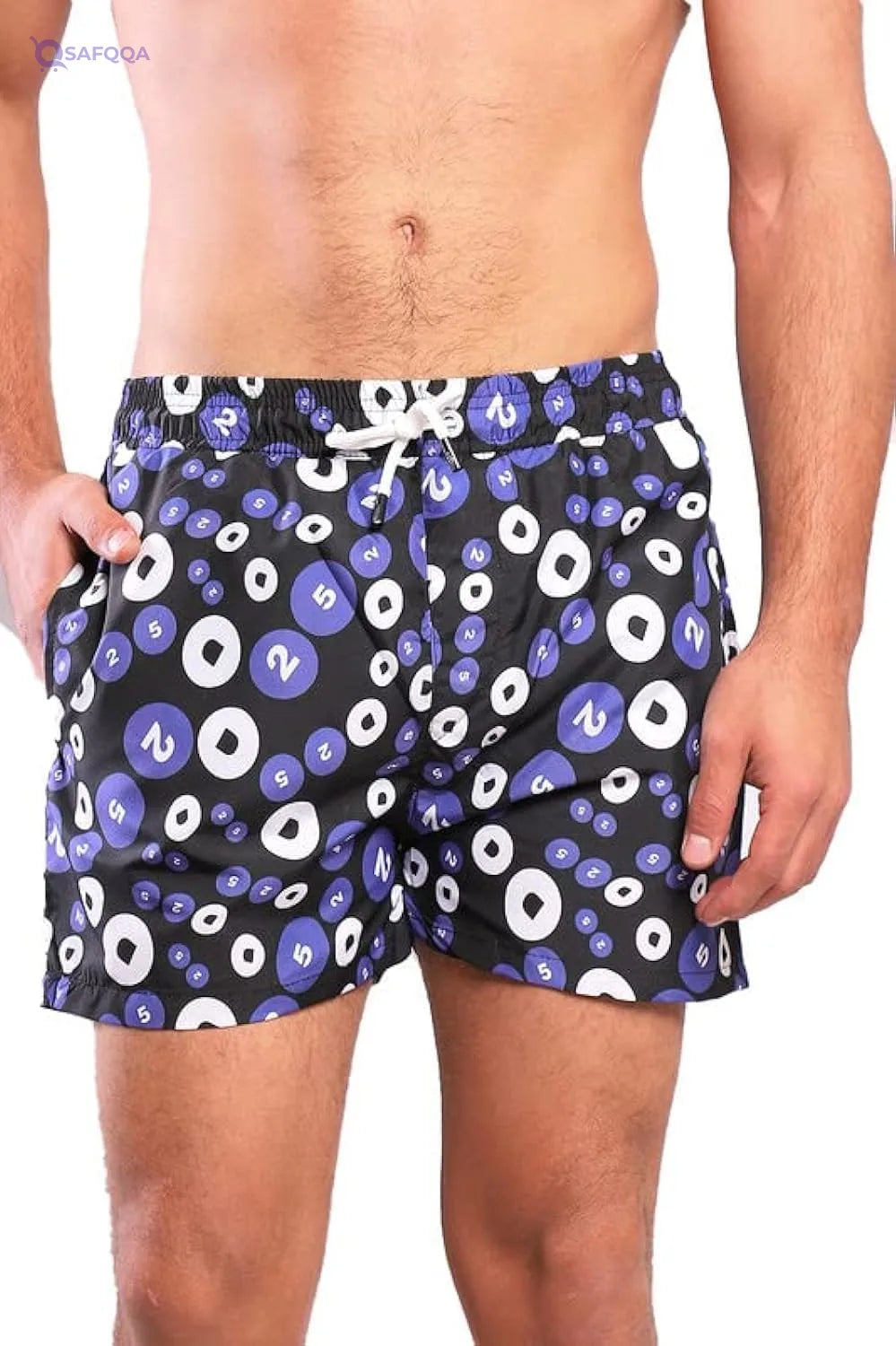 White Rabbit Swimshort For Men Quick-drying lightweight fabric - Safqqa