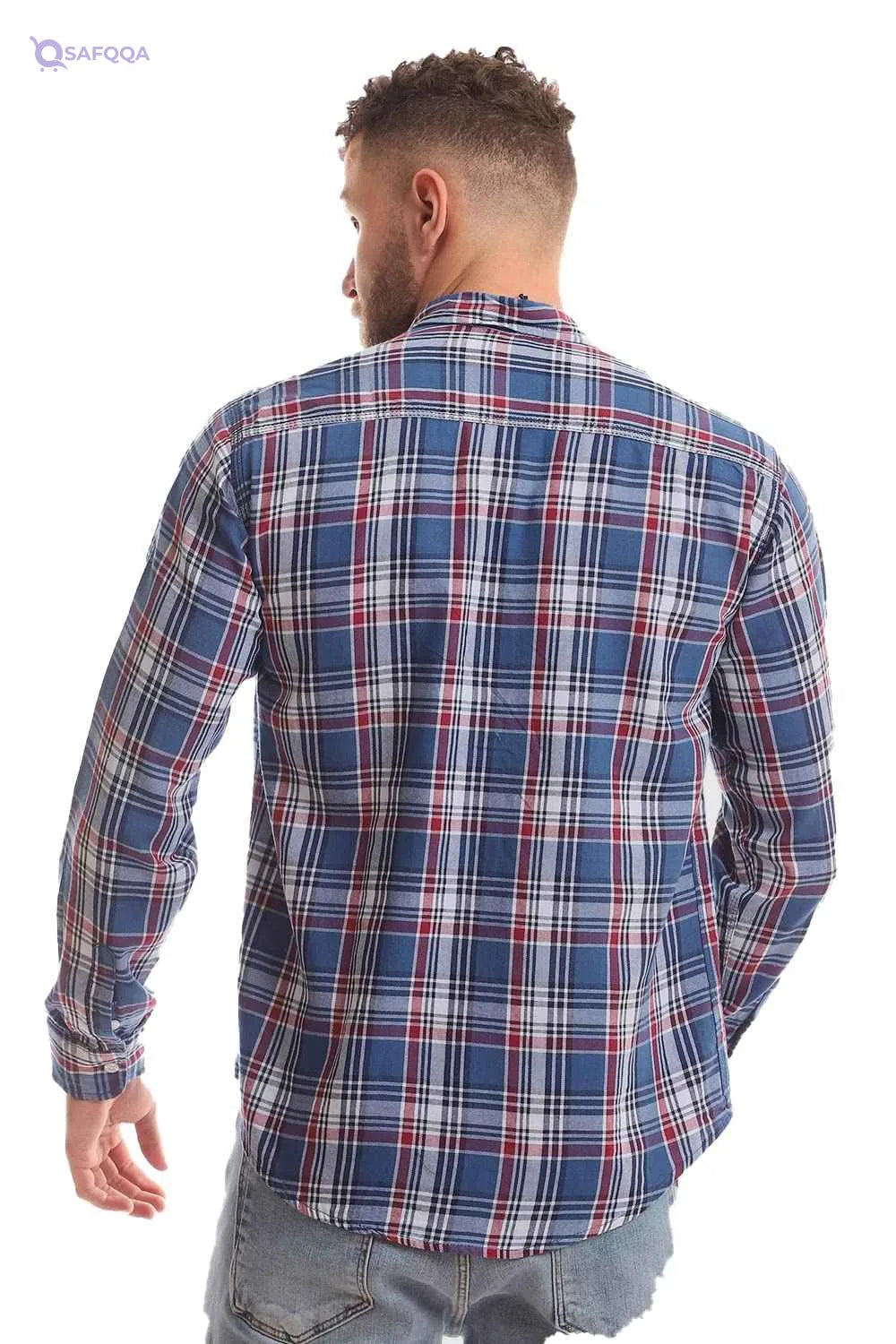 White Rabbit Mens Shirt- Red * Navy - Safqqa Egypt