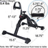 Vaunn Desk Bike Pedal Exerciser with Electronic Display for Indoor Physical Therapy- Open Box - Safqqa