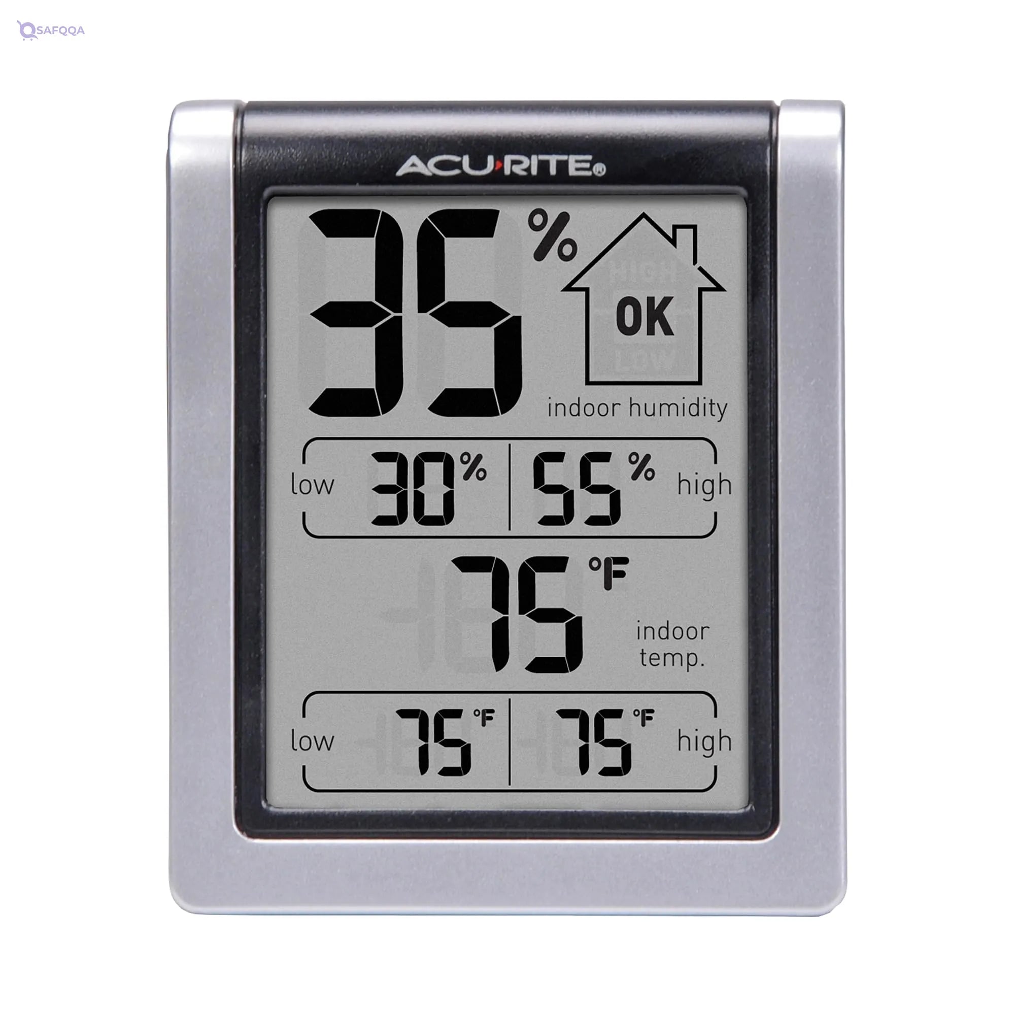 Acurite Digital Indoor Thermometer & Humidity Gauge – Pre-Calibrated - Safqqa