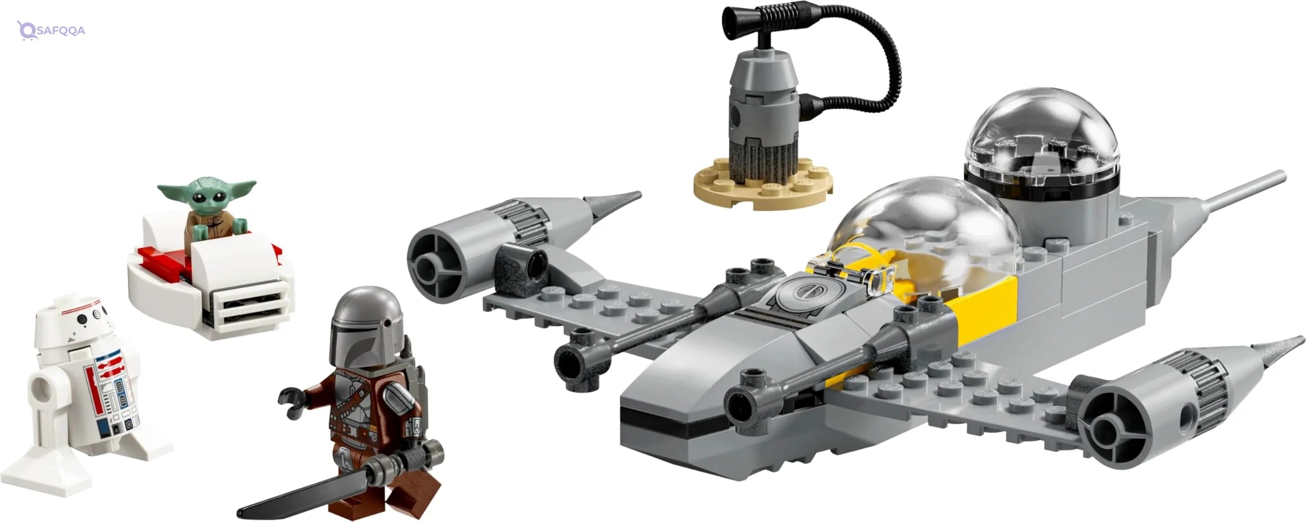 Lego Star Wars 75410 Mando & Grogu N-1 Starfighter Set with Minifigures - Safqqa