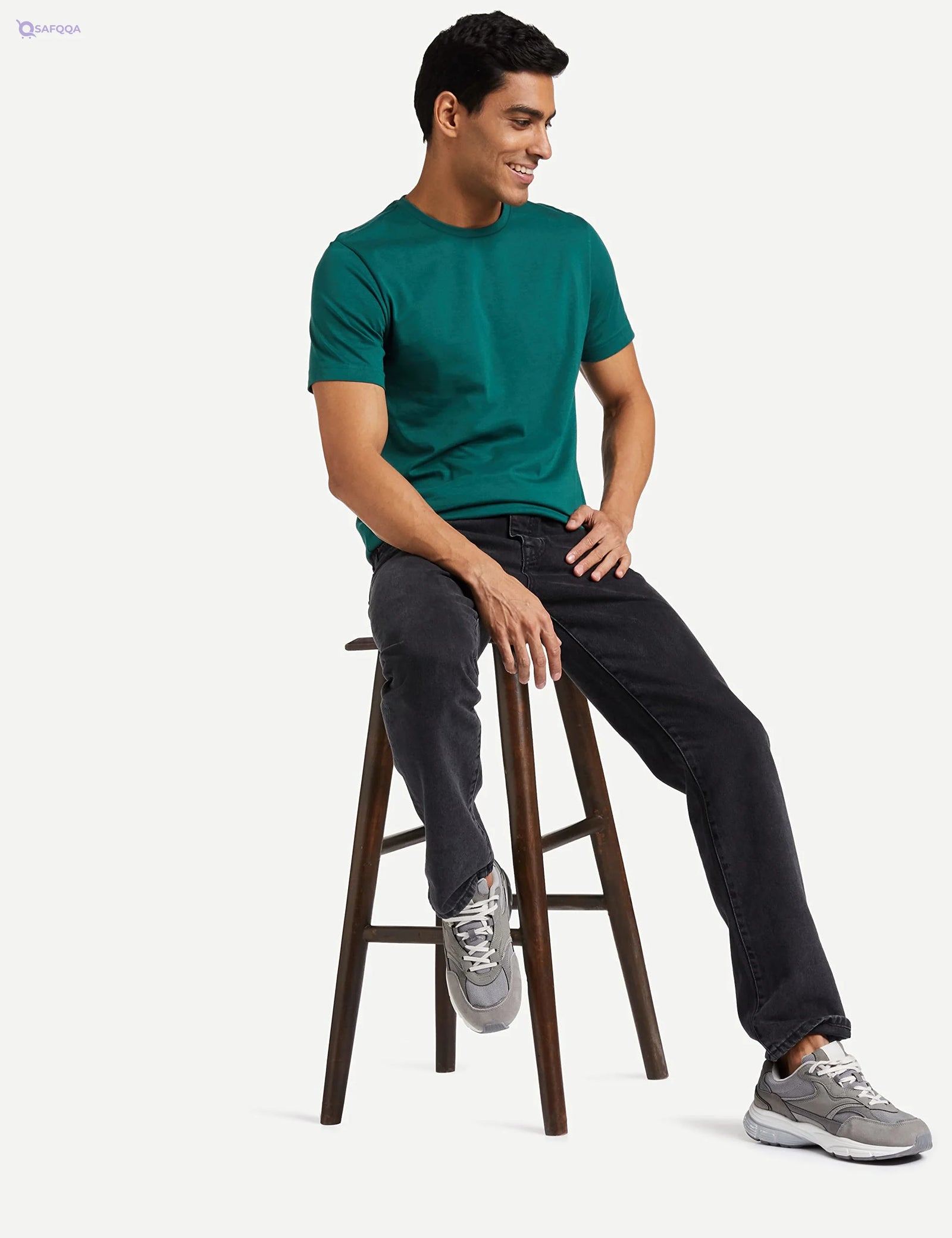 Symbol Men’s Regular Fit Plain T-Shirt - Safqqa