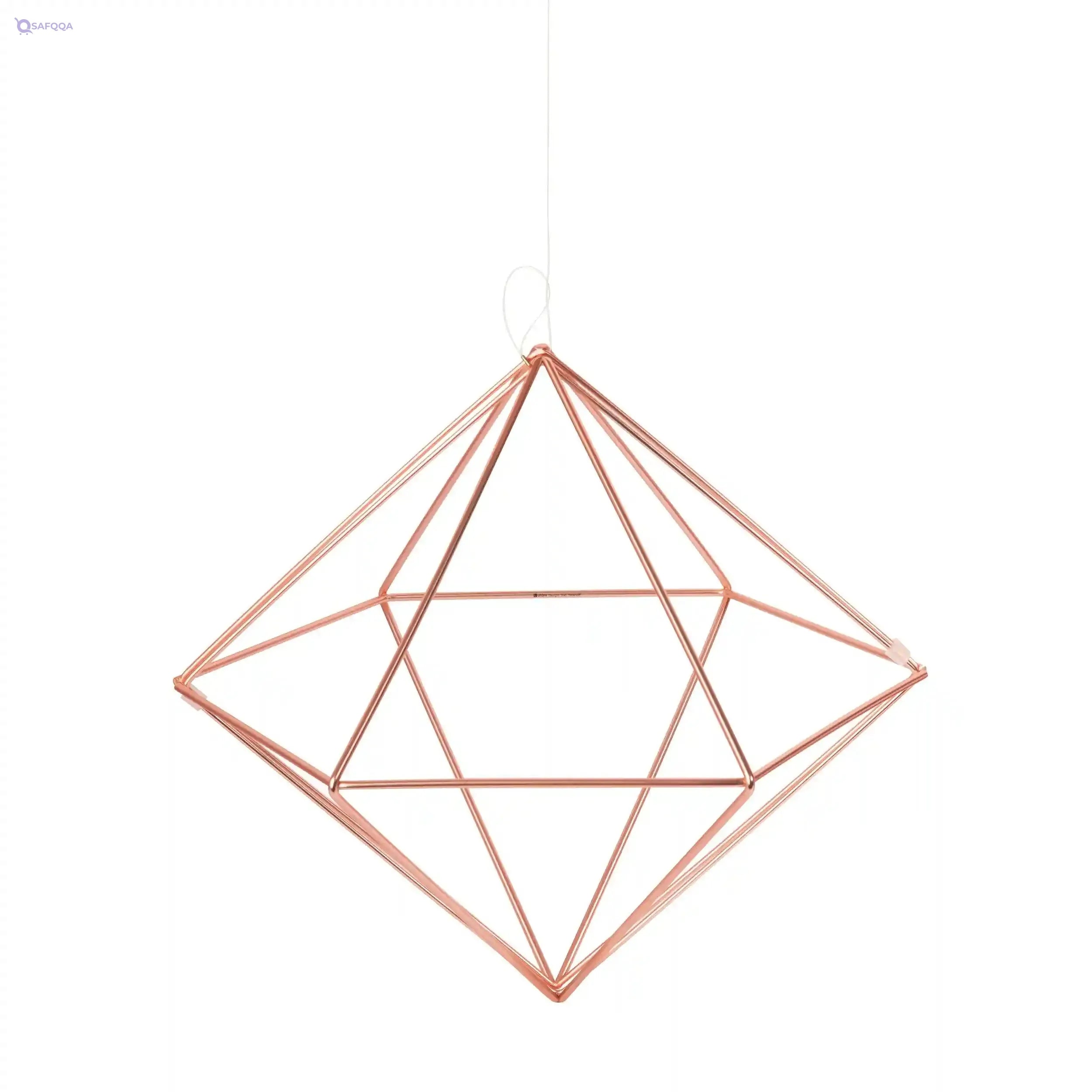 Umbra Metal Prisma Wall Decor – Copper, Set of 6 - Safqqa