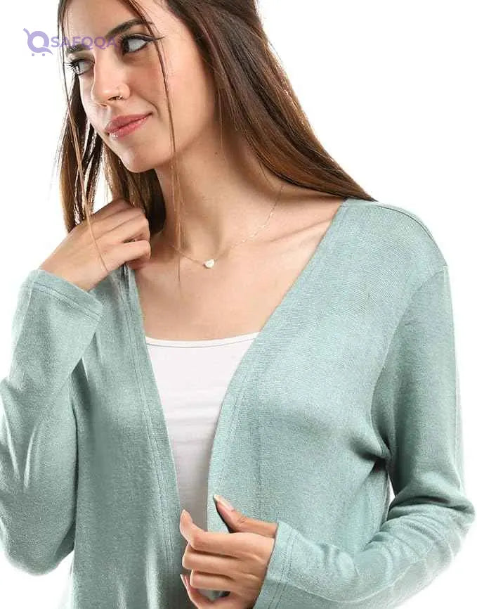 JAMILA Women's Short Cardigan with Front Pockets - Safqqa Egypt