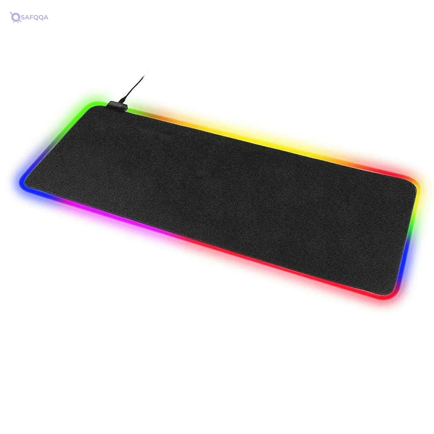 Tkoofn RGB Large Mouse Pad 800x300x3 mm, Colorful LED Light Keyboard Mat Game Playing Mouse Pad, Extended Large Desk Pad for PC Laptop 800 x 300 mm - Safqqa