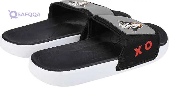 OX Rubber Grey Slides OX1077 For Men, Size 41 EU - Safqqa
