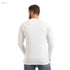 Off cliff Men’s Striped V-Neck Long Sleeve Top with Embroidery - Safqqa
