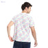 Andora Round Neck Self Pattern Basic Cotton T-Shirt-White-M, Mens - Safqqa Egypt