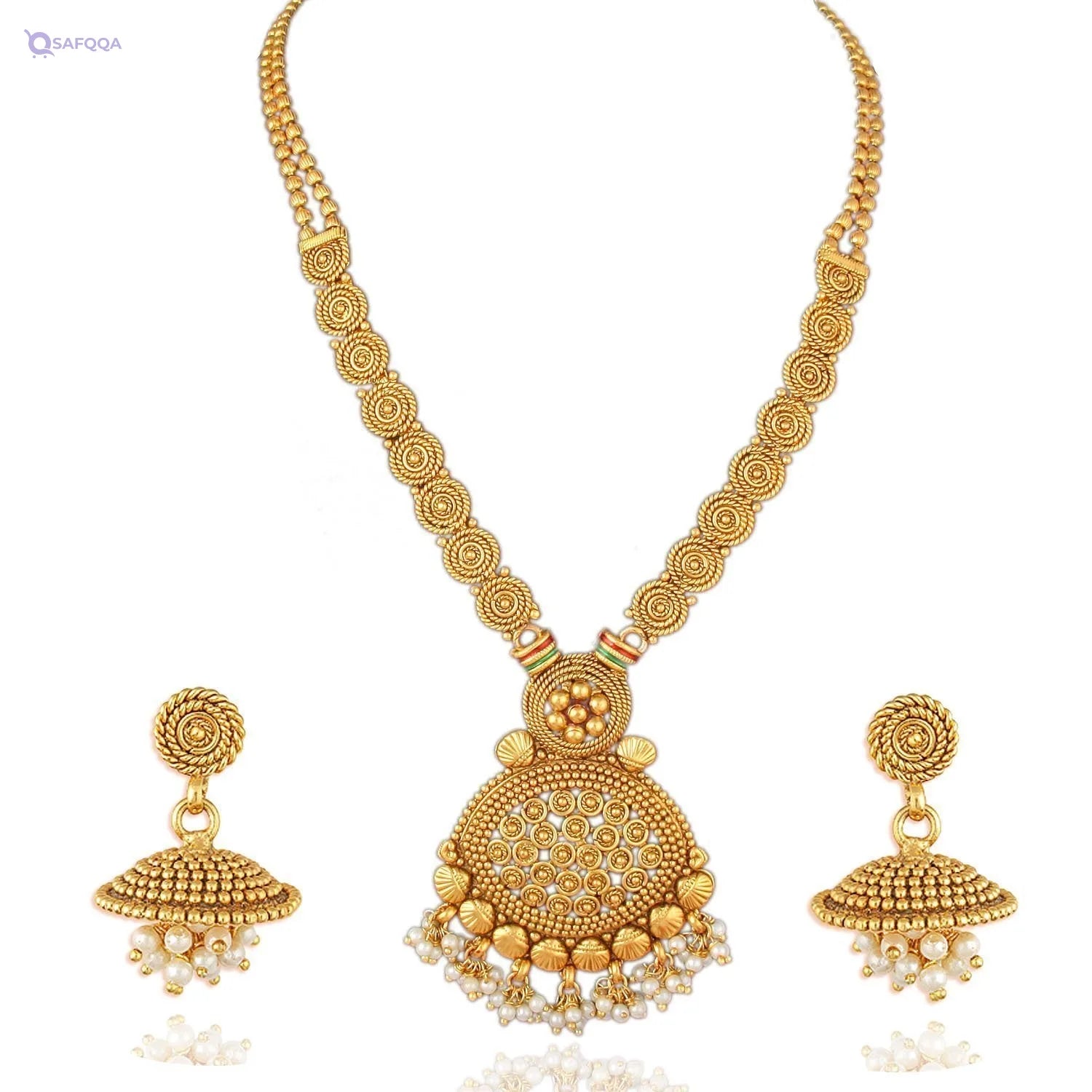 Sukkhi Peacock Gold Plated Necklace Set For Women - Safqqa