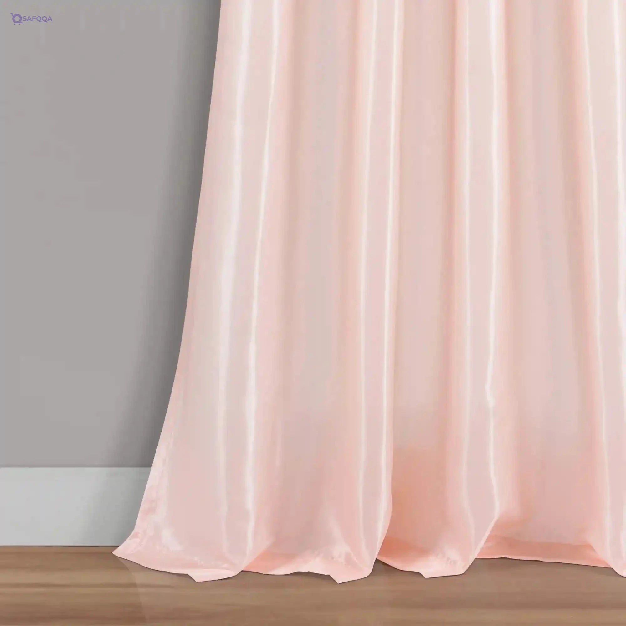 Lush Decor Circle Dream Window Curtains Panel Set for Living, Dining Room, Bedroom (Pair), 54"W x 84"L, Blush - Safqqa