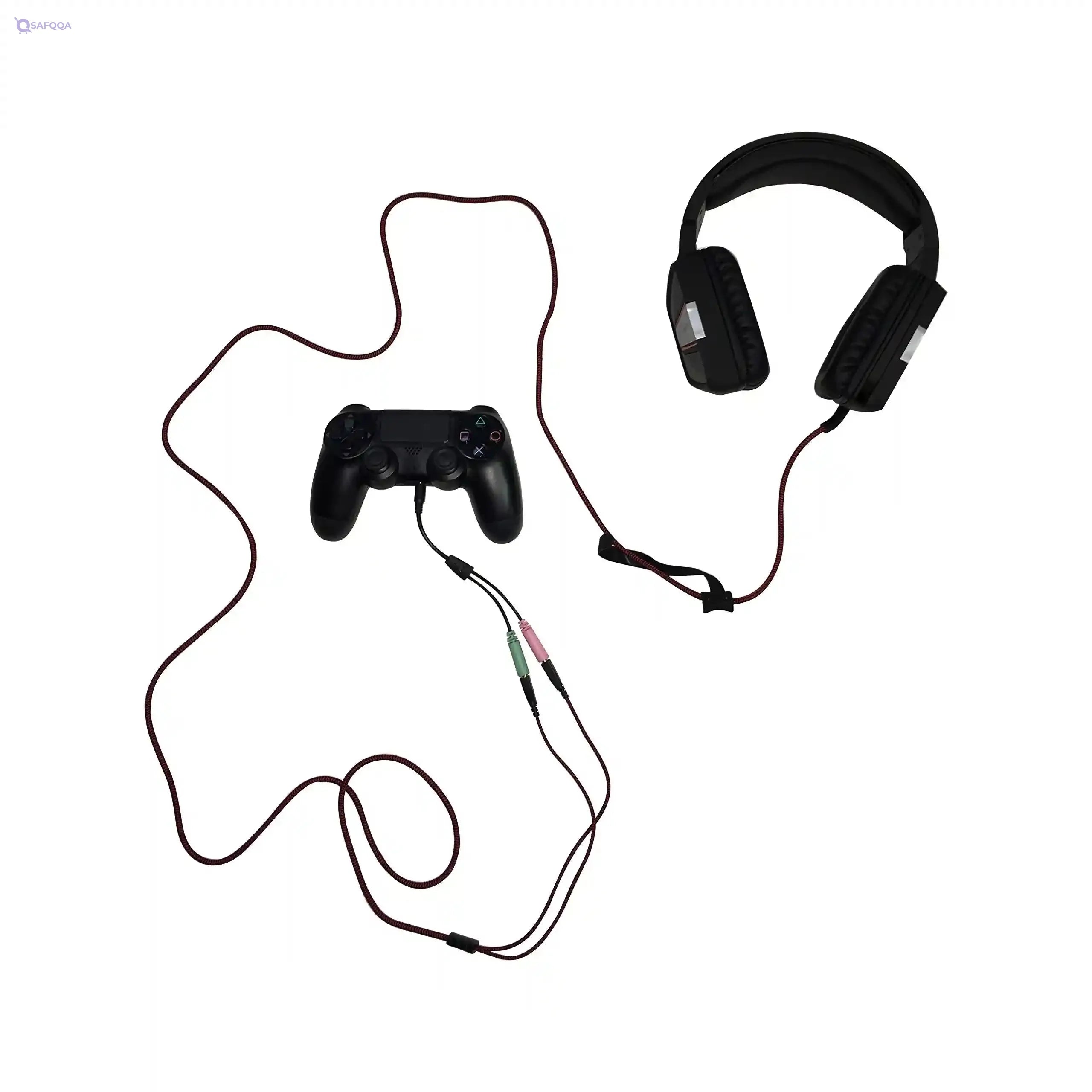 Patriot Memory V330 Stereo Wired Gaming Headset - Superb Sound and Comfort - On-Earcup Control - 50MM Drivers - Foldable Microphone - Multi Platform Headphone - Safqqa