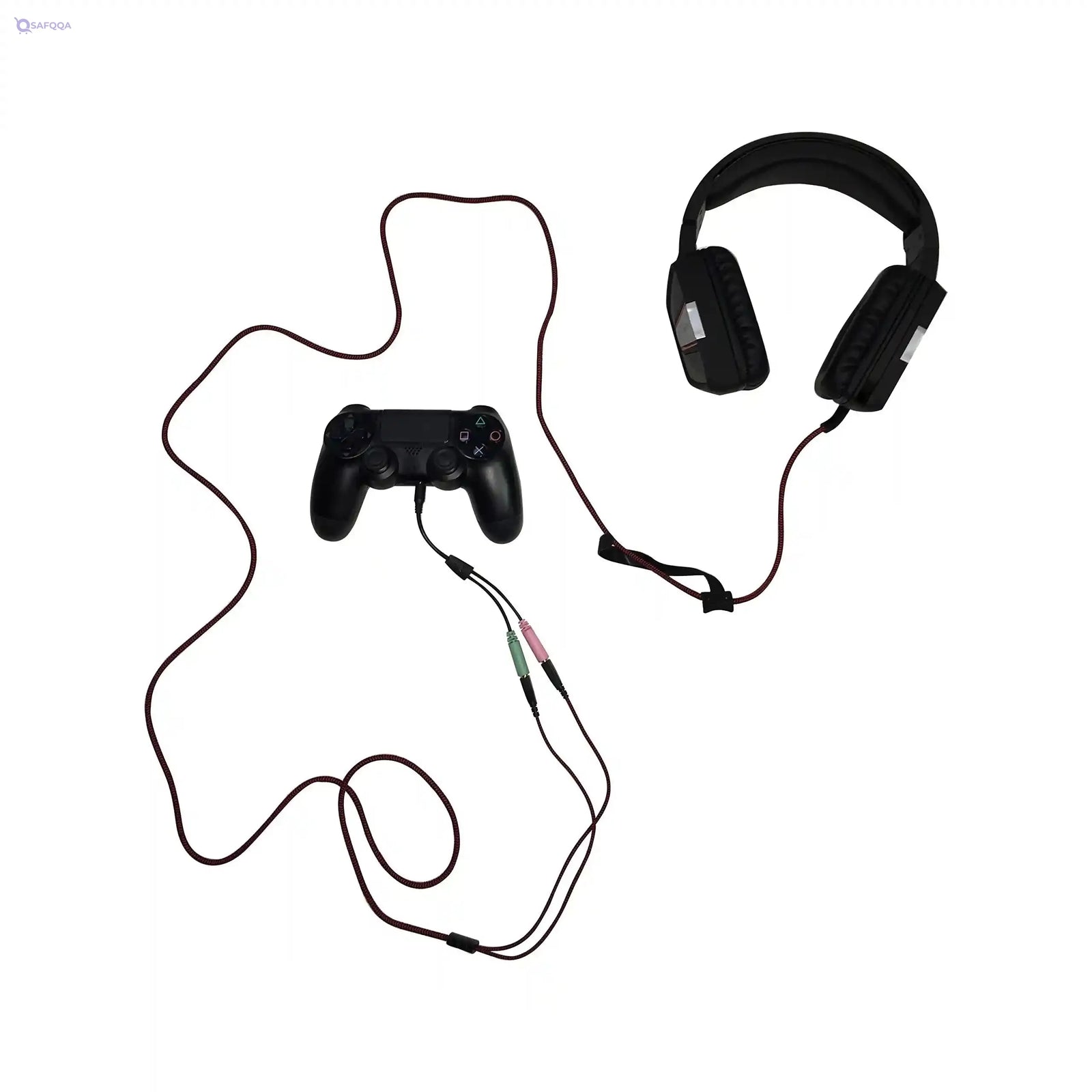 Patriot Memory V330 Stereo Wired Gaming Headset - Superb Sound and Comfort - On-Earcup Control - 50MM Drivers - Foldable Microphone - Multi Platform Headphone - Safqqa