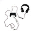 Patriot Memory V330 Stereo Wired Gaming Headset - Superb Sound and Comfort - On-Earcup Control - 50MM Drivers - Foldable Microphone - Multi Platform Headphone - Safqqa
