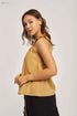 DARE Womens Fancy Short Sleeve Halter Neck Top With Ruffles And Gathers On Neck 260-602-910-39 Top - Safqqa Egypt