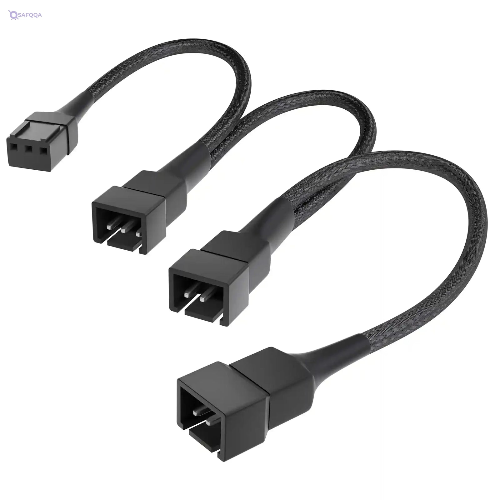 KabelDirekt 834 0.2m 3-pin fan to and 2x2-pin distribution cable 20-20-20 cm black - Safqqa Egypt