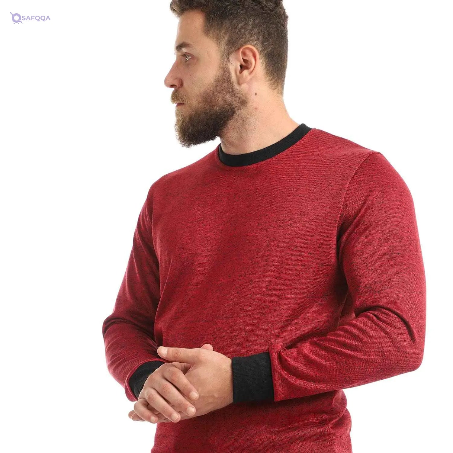 Off Cliff Crew Neck long Slevees SweetShirt For Men,Soft, breathable fabric for all-day comfort.. - Safqqa
