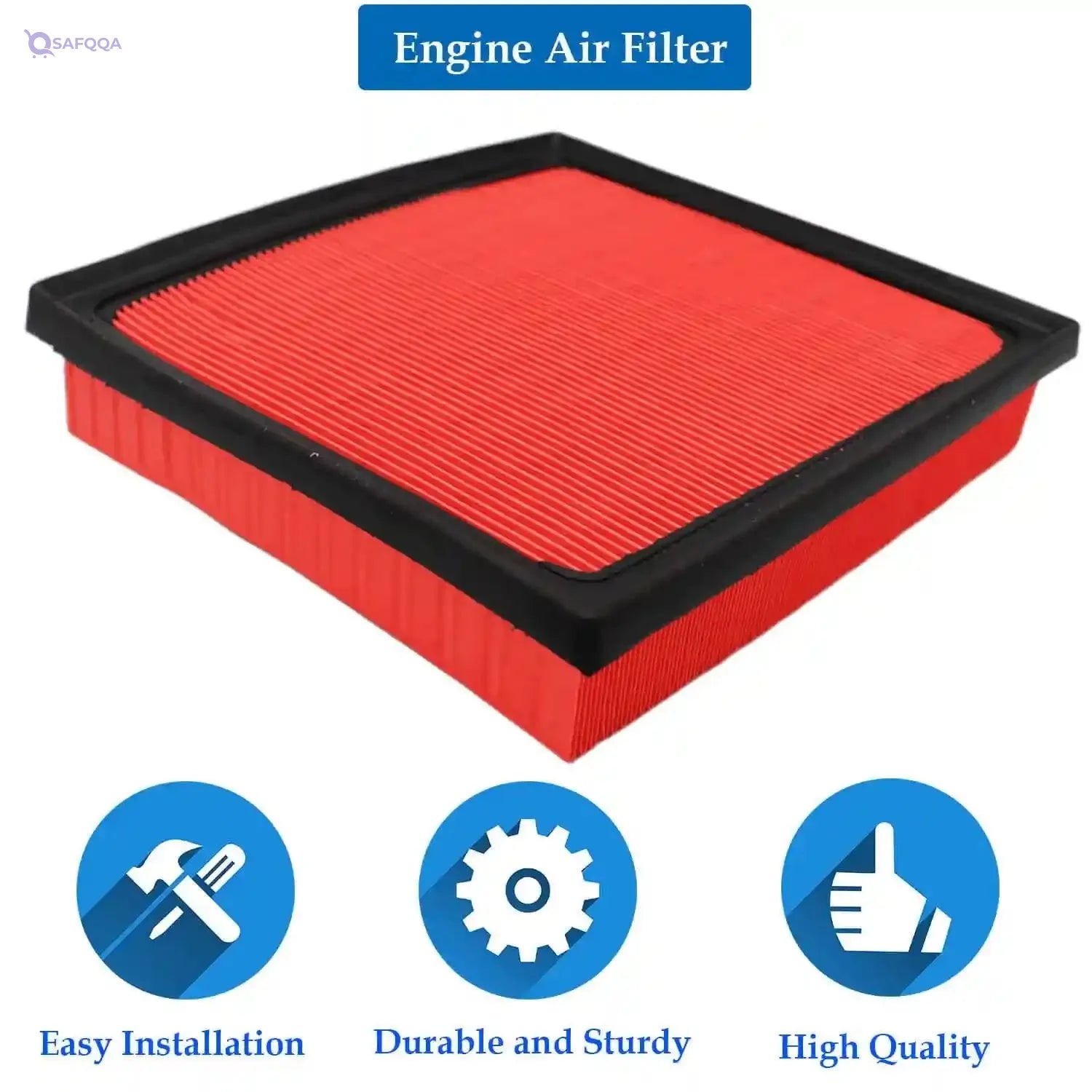 ACCYPRO Engine Air Filter 17801-25020 Compatible with 2018-2024 Camry, 2020-2025 Highlander,2019-2025 RAV4,2019-2022 AVALON,2019-2025 ES350 - Safqqa