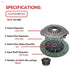 Southeastclutch Clutch Kit Compatible With Tj Wrangler Cherokee Base Se Rio Grande S Sport Utility 2-Door 1994-2002 2.5L 150Cu. In. L4 Gas Ohv Naturally Aspirated (4 Cylindersl4, 2.5L; 01-040) - Safqqa