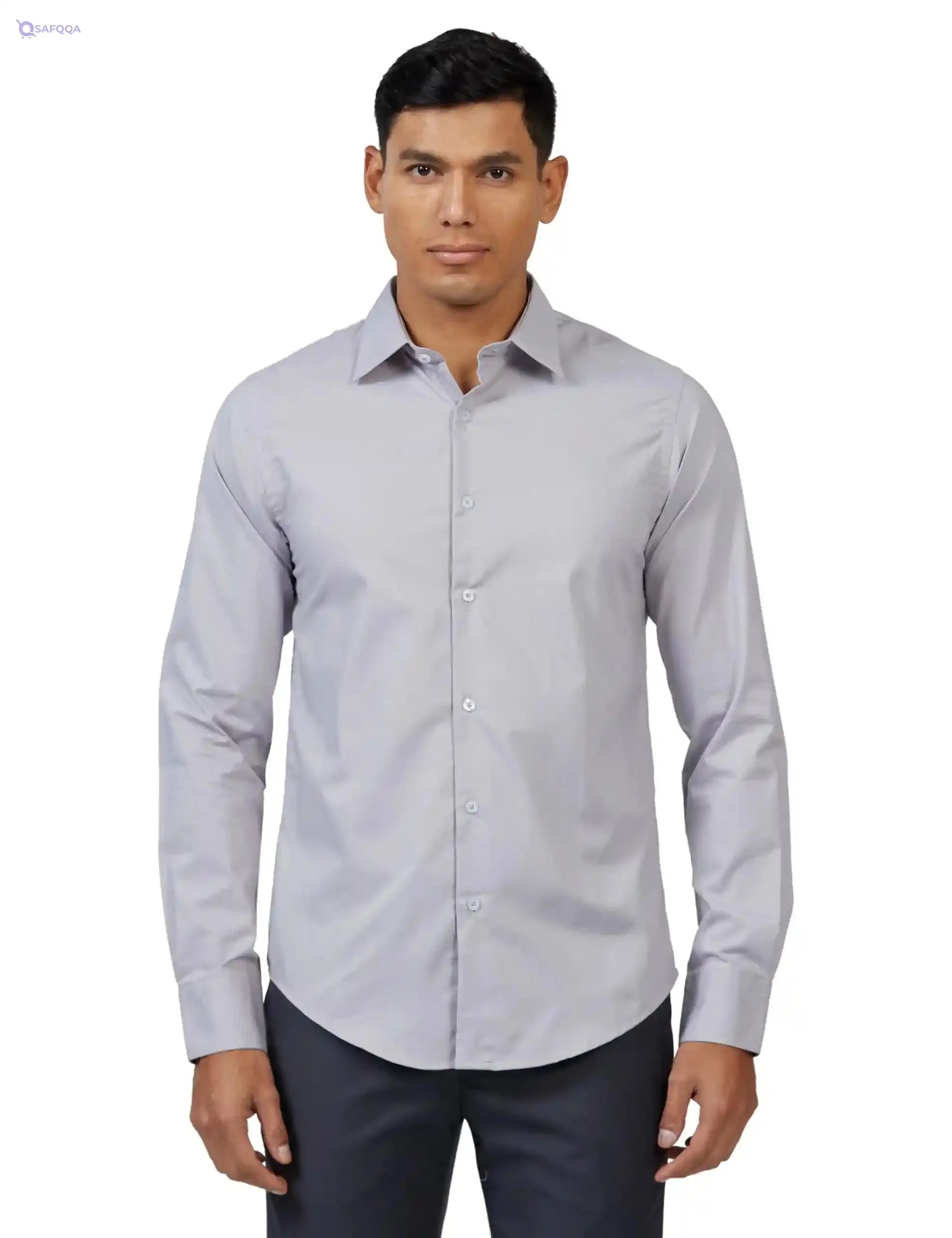 Andora Classic Solid Turn Down Collar Shirt Mens - Safqqa Egypt