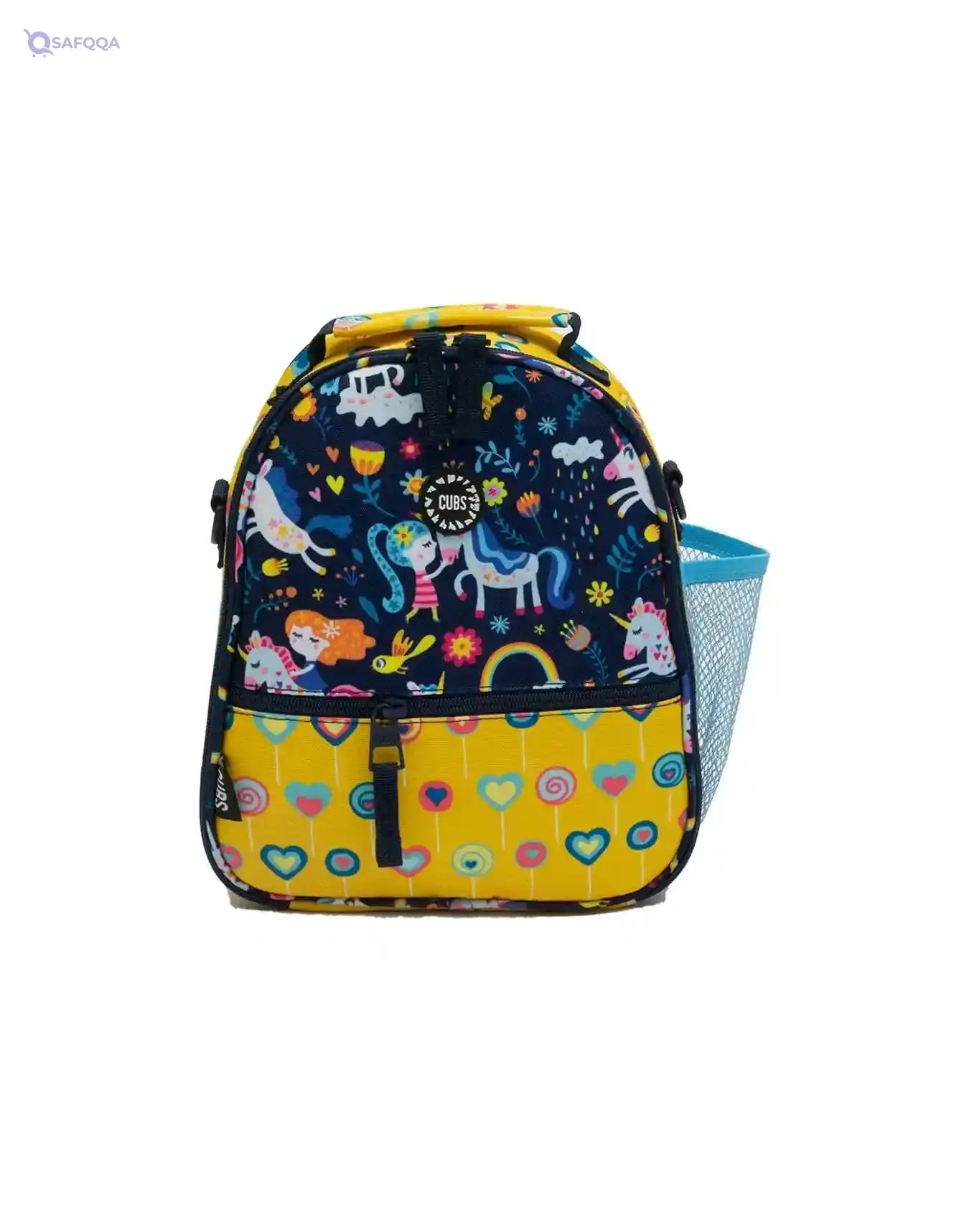 CUBS Lunch bag Girls& Unicorn Shape- Multi color - Safqqa