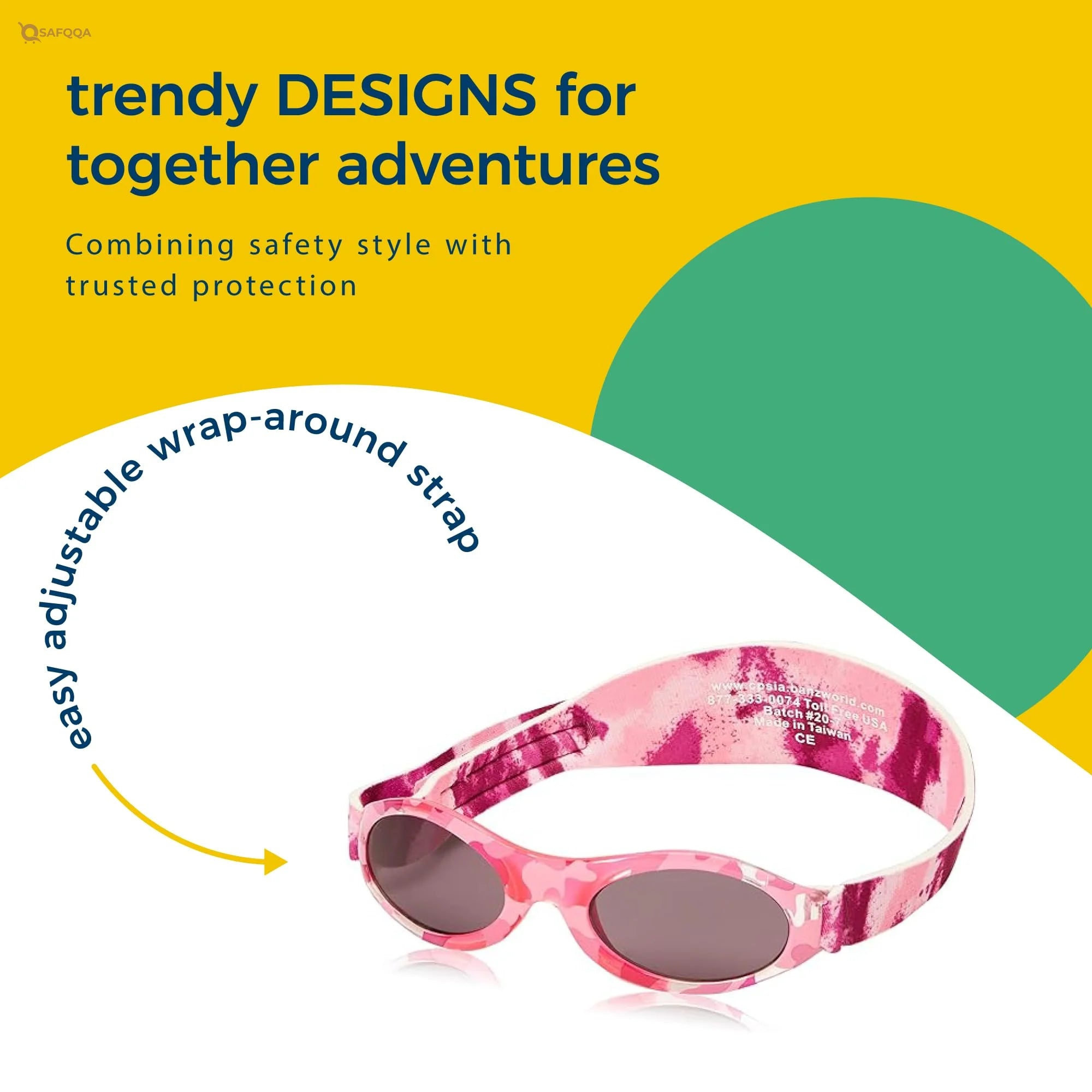 Baby Banz Infant Sunglasses – Ultimate Sun Protection - Safqqa