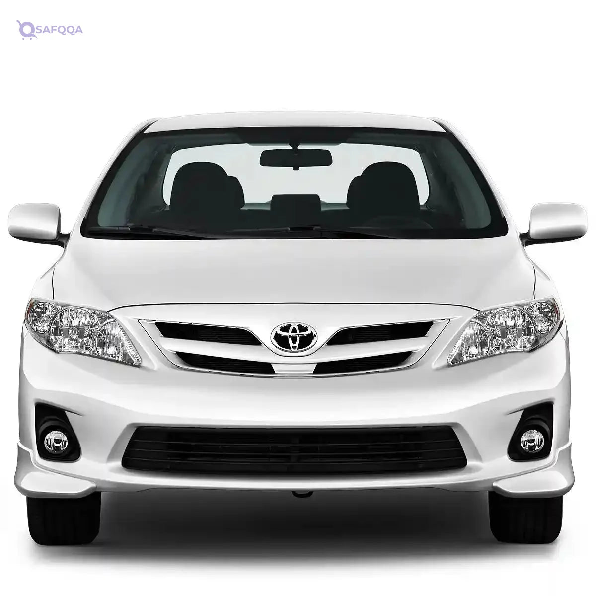 DNA Motoring Headlight Assembly – Toyota Corolla 2011-2013, Chrome/Amber - Safqqa