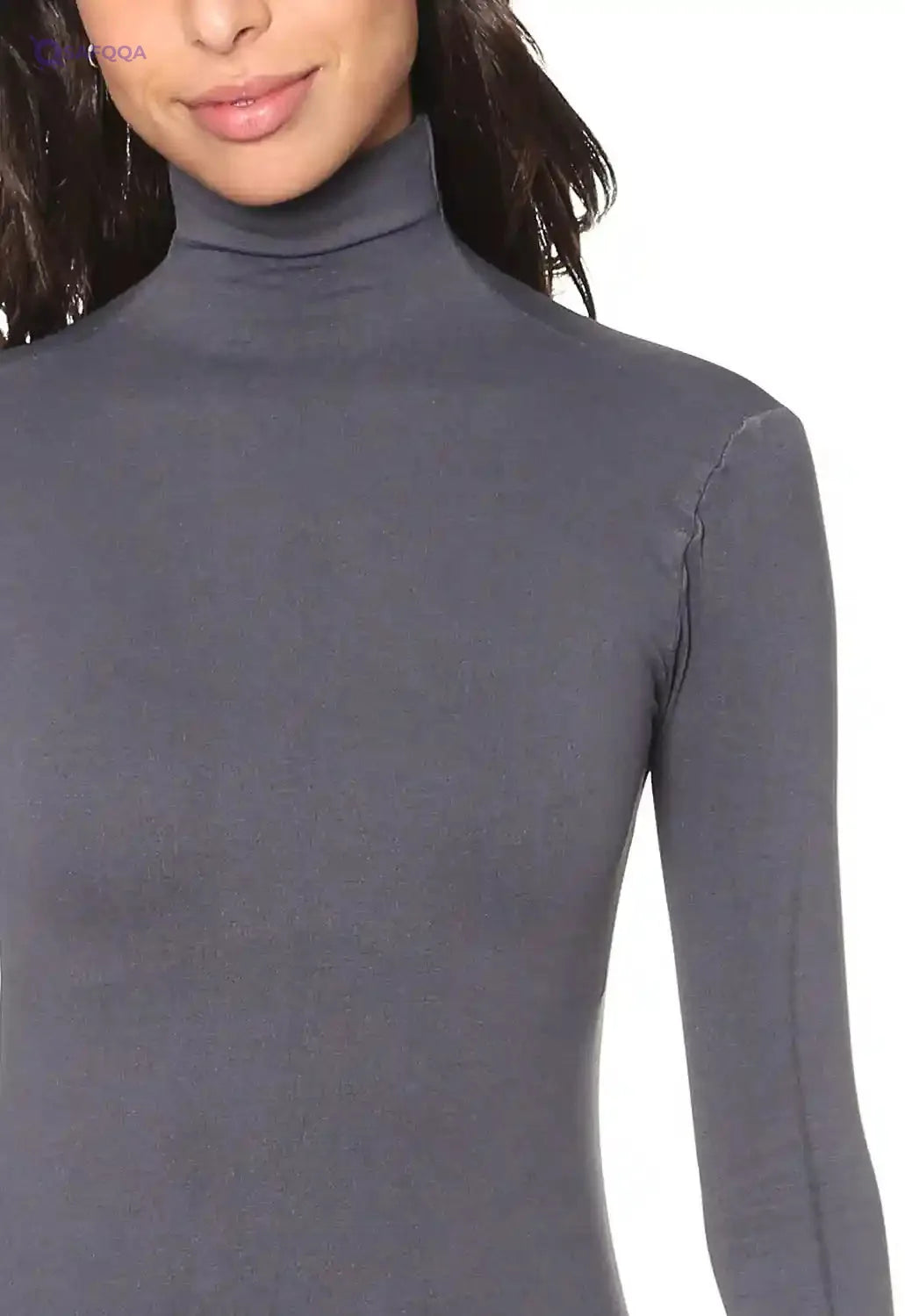 CARINA Womens Long Sleeves High-Neck Solid Undershirt - Safqqa Egypt