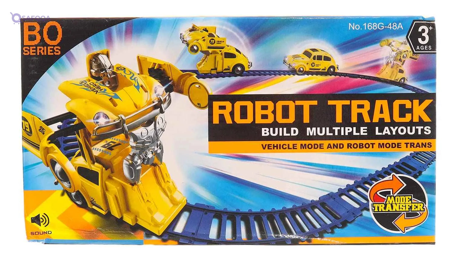 Robot Track Build Multiple Layouts Vehicle Mode And Robot Mode Transformation 168G-48A - Multi Color - Safqqa Egypt