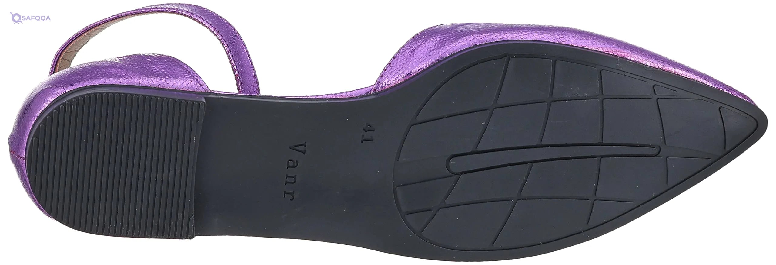 SWAY Shoe For Womens Glossy Purple Soft cushioned insole for enhanced comfort - Safqqa