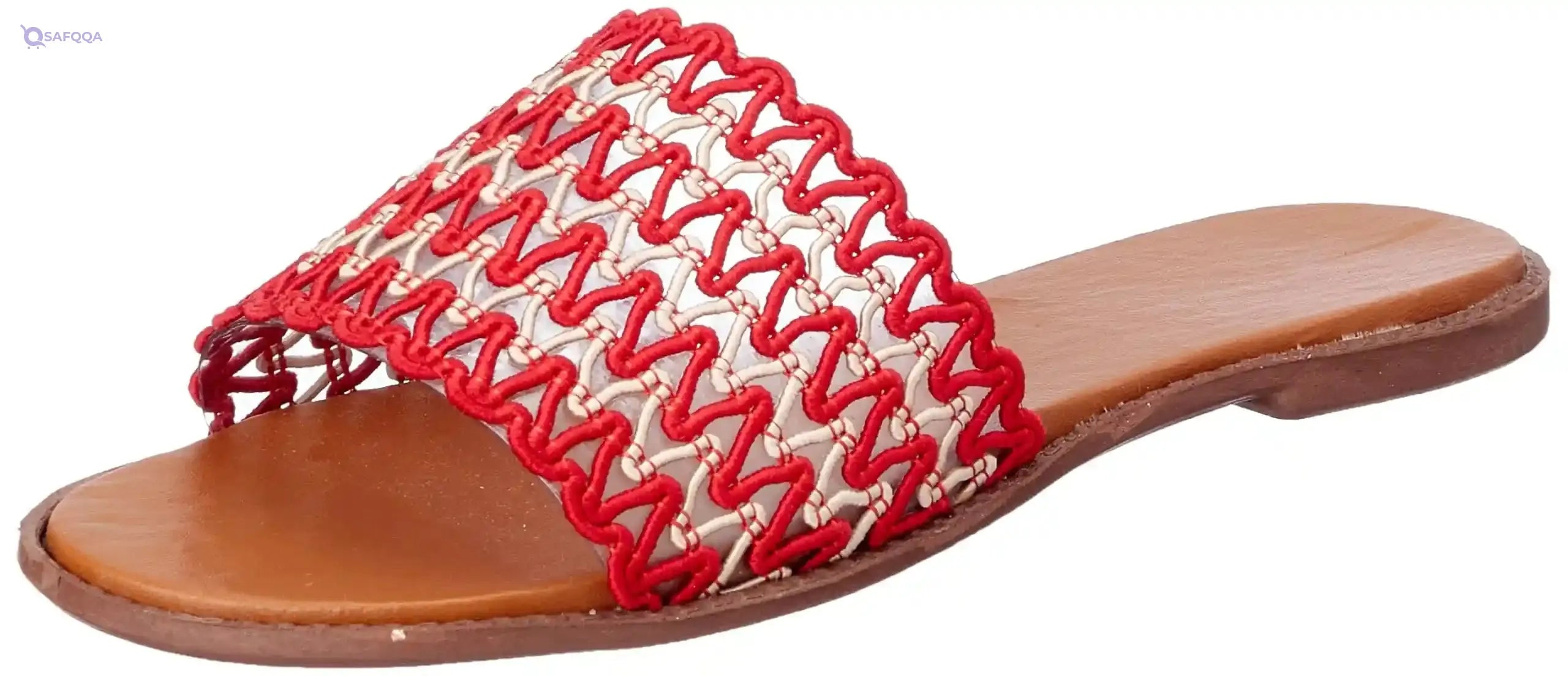sway 1 c.m slippers,cotton lace fabric strap, - Safqqa Egypt