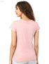 Splash Front Print Short SLeeves Cotton T-Shirt for Women - Safqqa Egypt