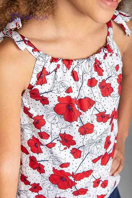 Concrete Girls Sleeveless Jacquard Blouse - Model C521BL6-S22-12N-1026 - Safqqa Egypt