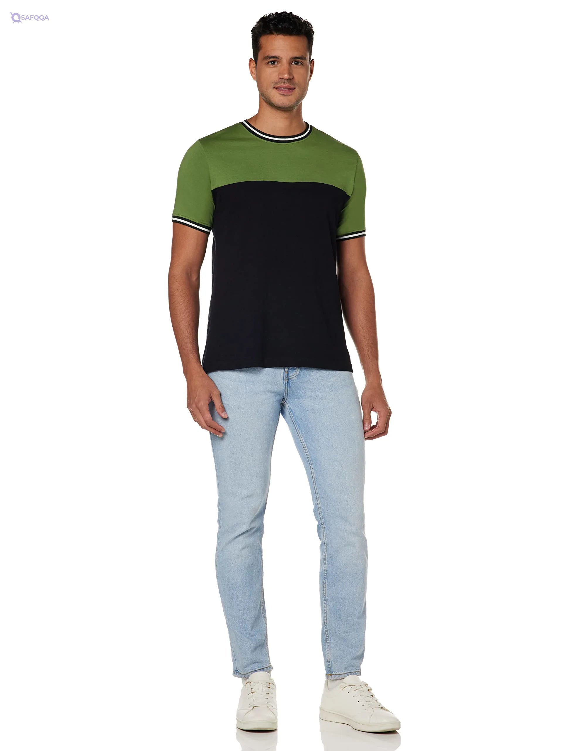 Symbol Men’s Solid Regular Fit T-Shirt – Classic Comfort - Safqqa