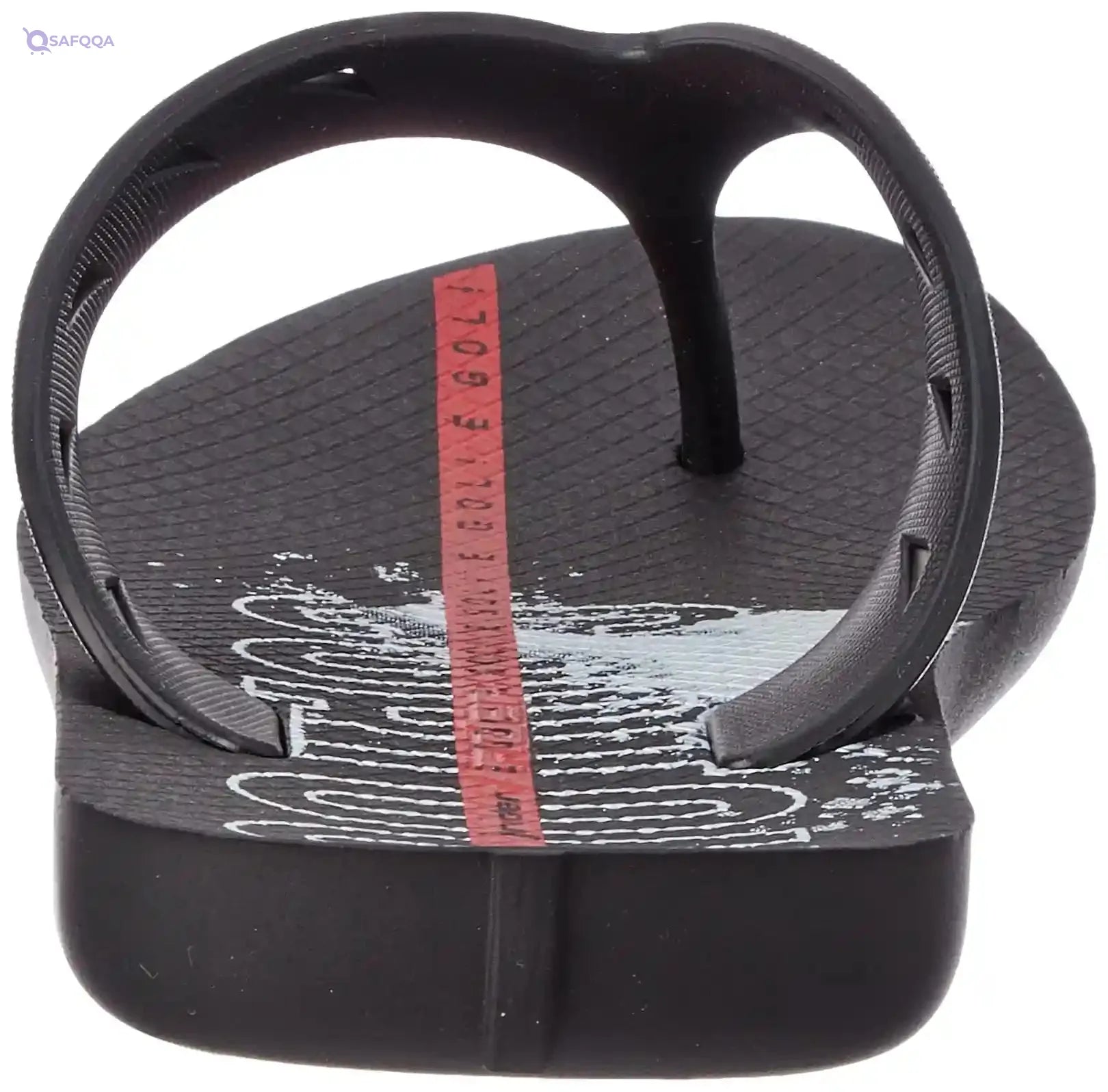 Rider Rubber Flipflop with Soft Padding - Black/White - Safqqa Egypt