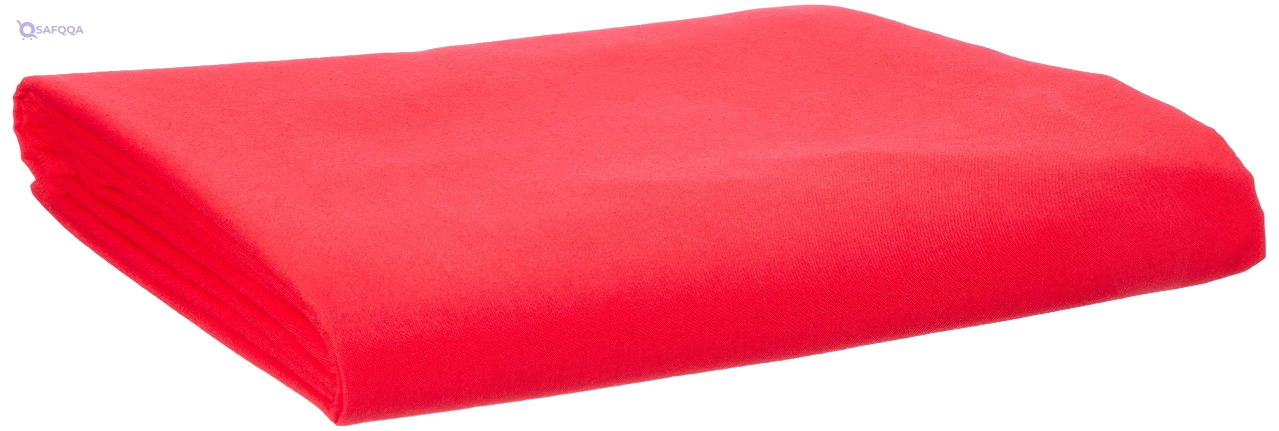 Portal Fitted Sheet, Size 120*200cm,Red - Safqqa