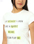 Splash Printed Words Short Sleeves Cotton T-Shirt for Women - Safqqa Egypt