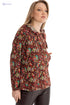 Jamila  Casual Printed Hoodie For Women,Long sleeves with ribbed cuffs for a snug, comfortable fit.. - Safqqa