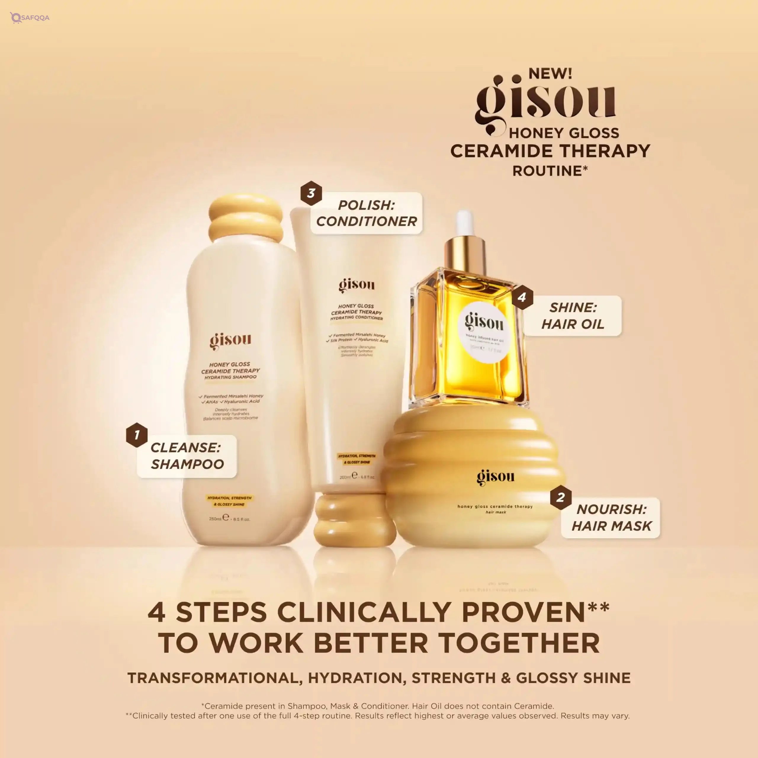 Gisou Honey Infused Hair Oil 50 ml - Safqqa