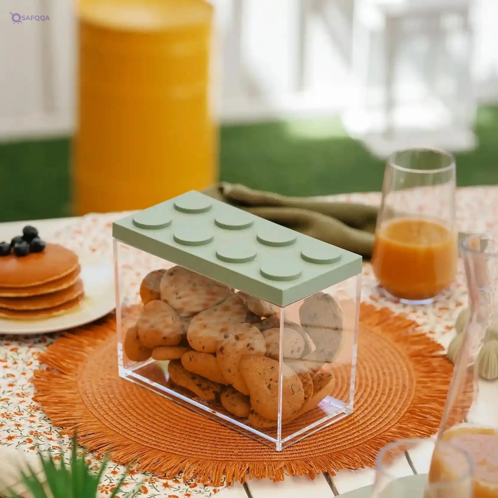 Omada Design Brickstore, Set of 2 Brick Containers of Different Sizes (1x 33.8 oz; 1x 50.7 oz) - Safqqa Egypt