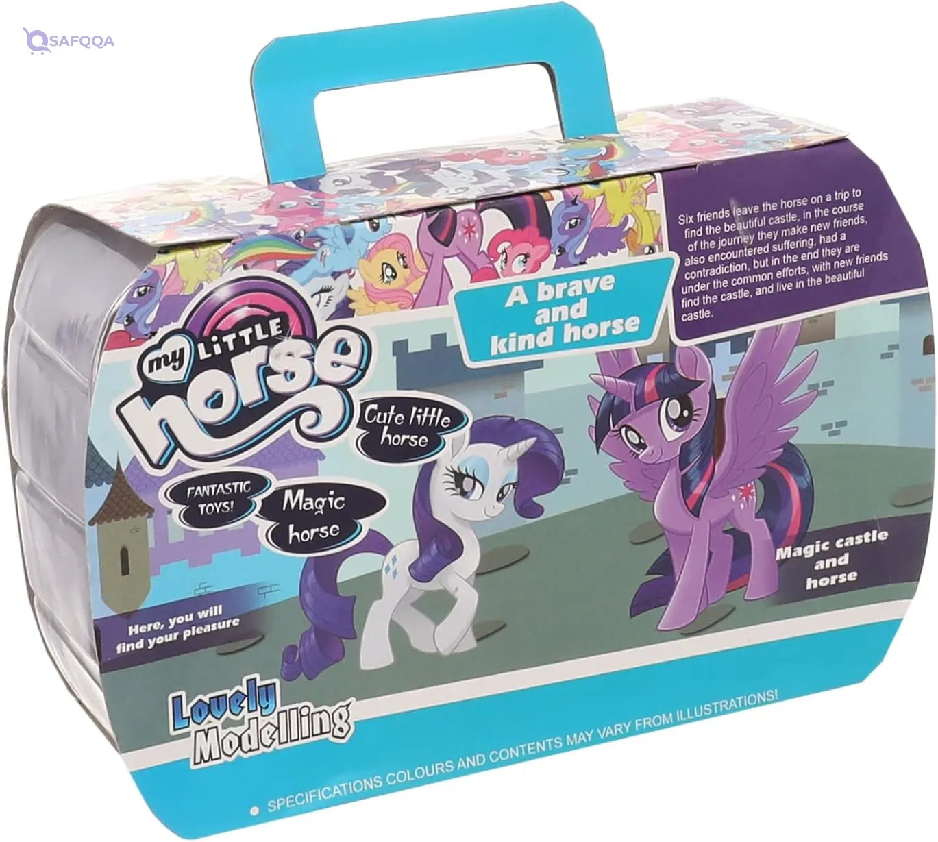 My Little Horse SM2034 Pony Suitcase Toy - Multi Color - Safqqa